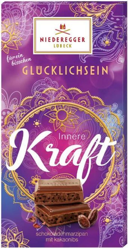 Niederegger Glücklichsein 'Kraft' Marzipan Tafel 110g