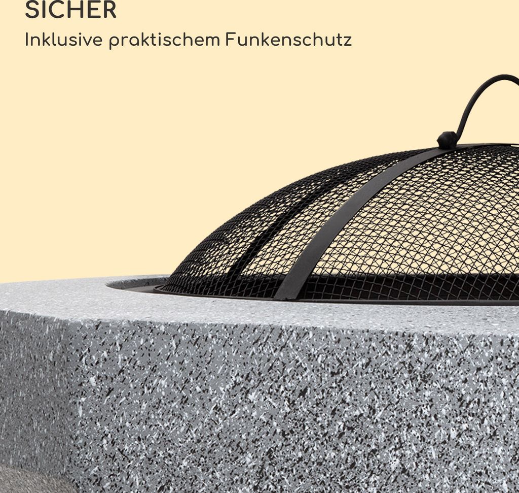 Blumfeldt Feuerschale, Tragbare Feuerstelle Outdoor, Produktbild 4