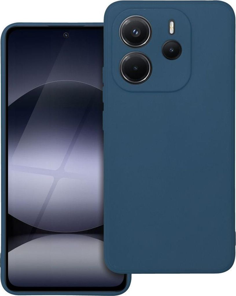 Case passend für Xiaomi Redmi Note 14 4G (GLOBAL - 164,84mm x 78,15mm x 8,16mm) Soft dark blue