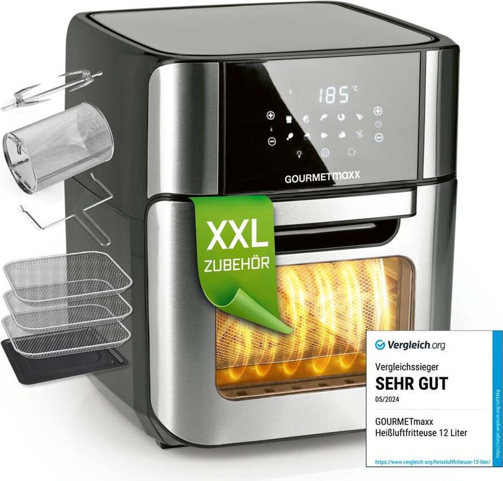 GOURMETmaxx Digitale Heißluft-Fritteuse XXL Produktbild 