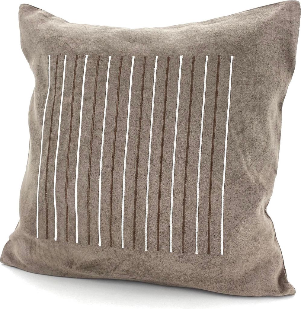 Sofakissen Bezug Dekokissen Design Kissenhülle Wildleder Produktbild 