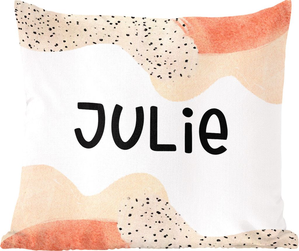 MuchoWow Zierkissen Sofakissen Wohnzimmer Dekokissen 45x45 cm Julie - Pastell - Mädchen - Schlafpolster - Polster für das Sofa