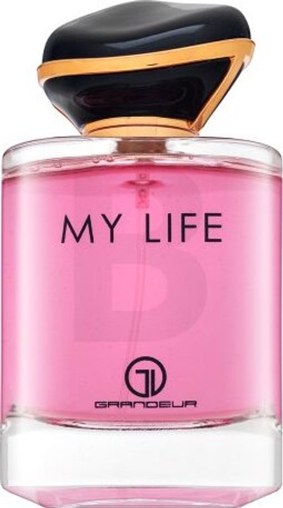 A bottle of Grandeur My Life Eau de Parfum for women.