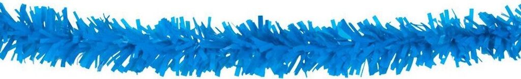 Gender Babyparty Deko Lametta Girlande blau 10m