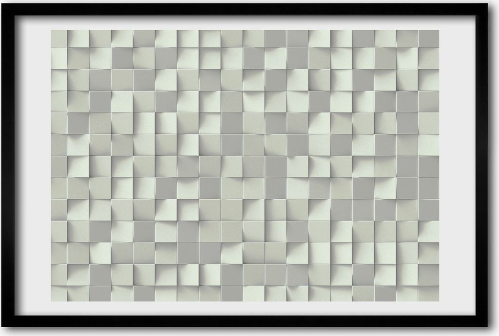 Bild 60x40 MDF-Rahmen, Wandkunst geometrischer Hintergrund