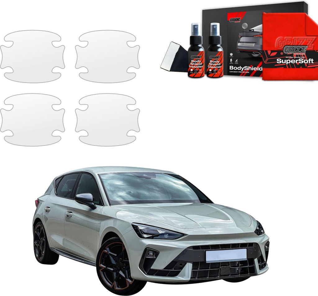4in1 Schutzfolie Grizz Protector für Türgriffmulden - Cupra Leon Hatchback (2024-2025)