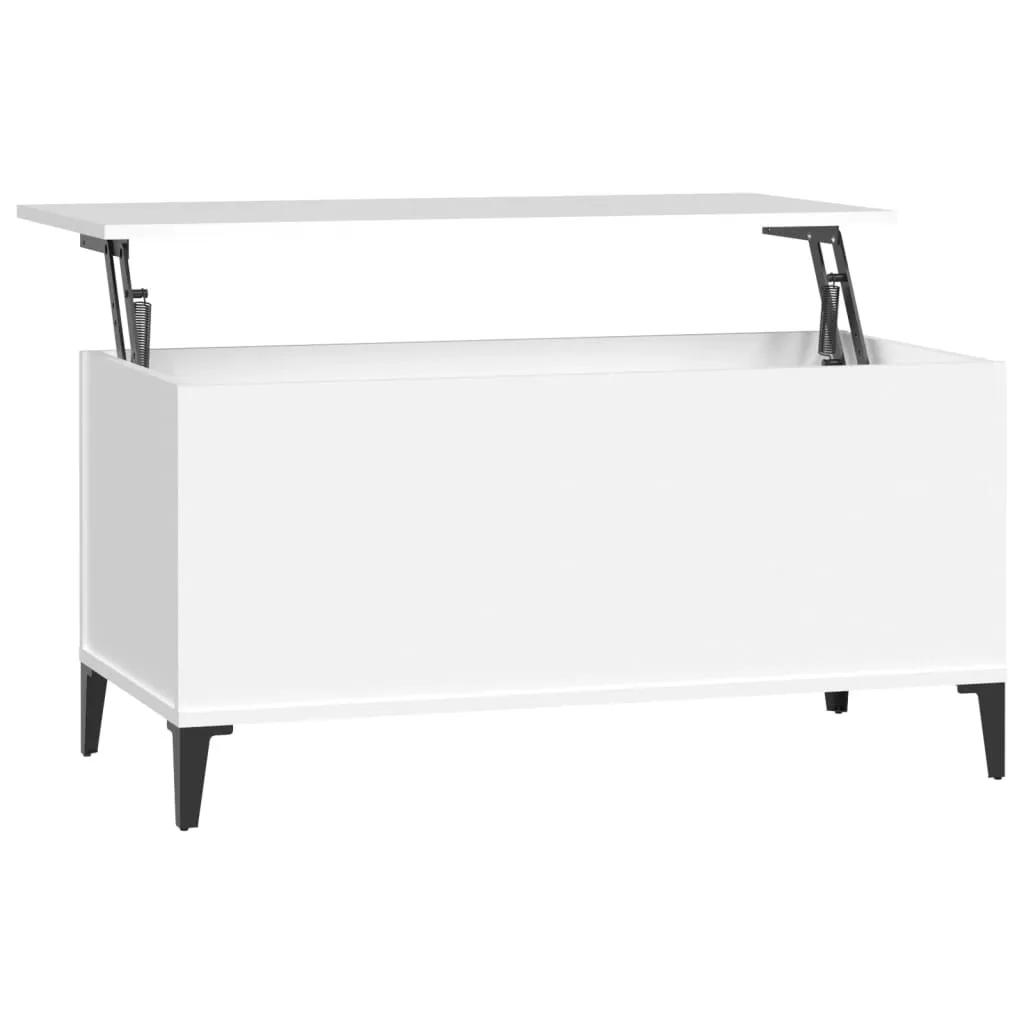 Tavolino Bianco da Salotto vidaXL - Il Cuore Alzabile del tuo Living - 3