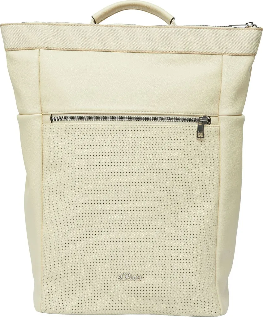 s.Oliver zaino per laptop zaino con scomparto per laptop Backpack Brown beige
