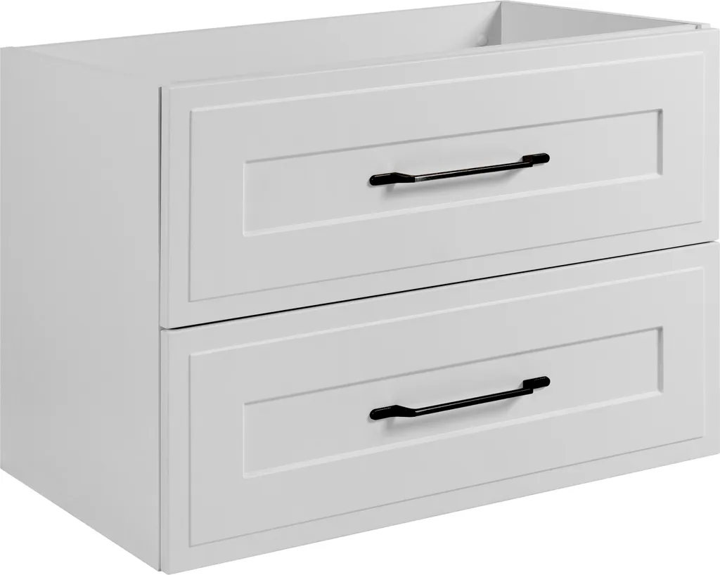 Meuble sous-vasque blanc classique 80x57x46 cm pour salle de bain chic