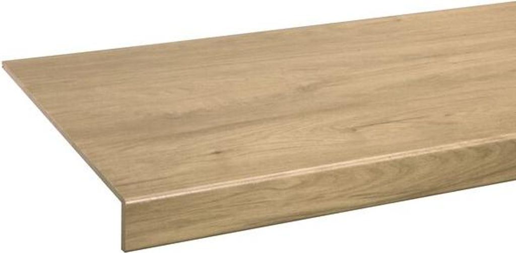 Trittstufen PVC-Deckschicht Graue Eiche 130 x 38 cm Produktbild 