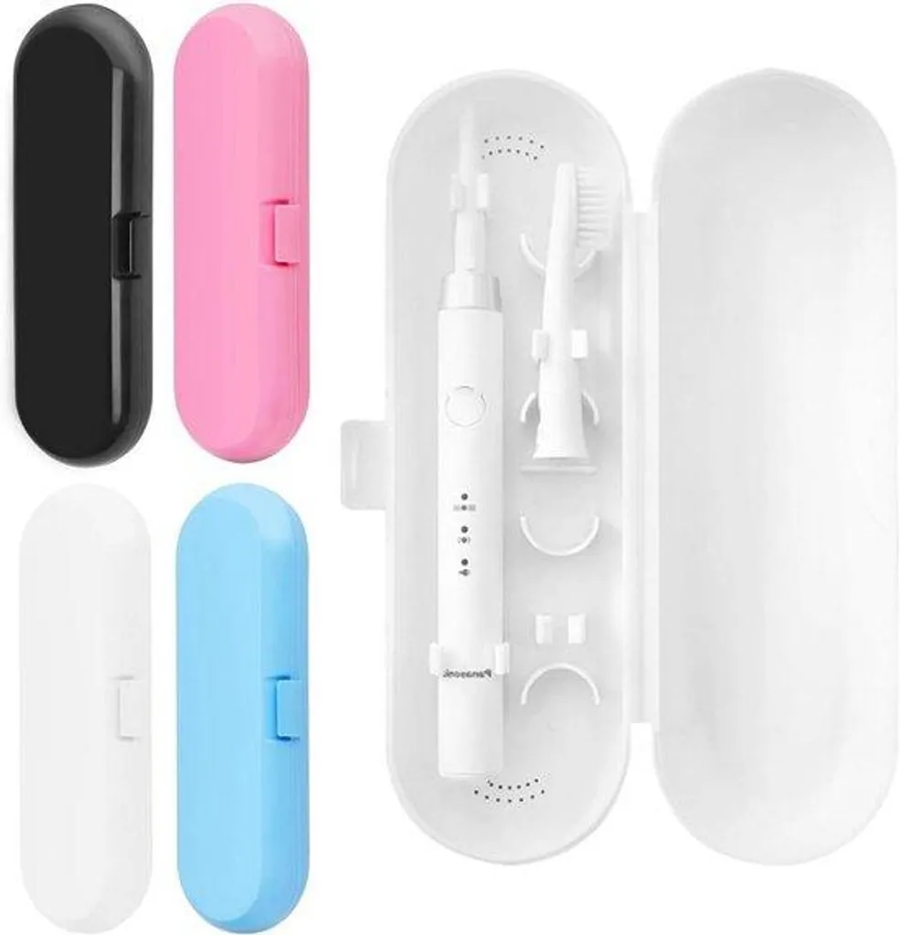 Boîte pour brosse à dents électrique blanche avec aération intégrée