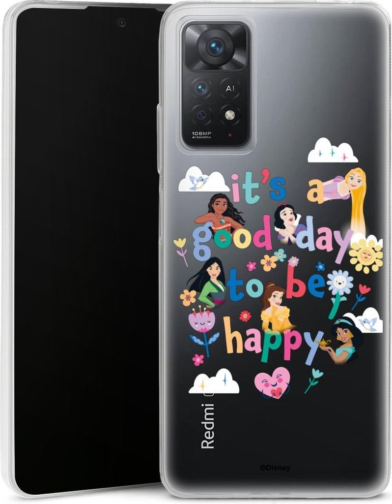 DeinDesign Slim Hülle für Xiaomi Redmi Note 11 Pro 5G Silikon Case Ultra Dünn Handyhülle Disney Princess Offizielles Lizenzprodukt Prinzessin
