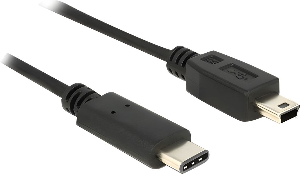 DELOCK USB Kabel C -> Mini-B St/St 0.50m schwarz Immagine del prodotto 