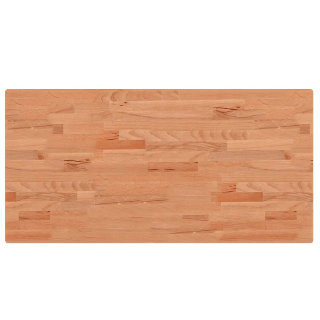 Piano Legno Massello Faggio 100x50x2,5 cm | Ideale Fai da Te e Hobby