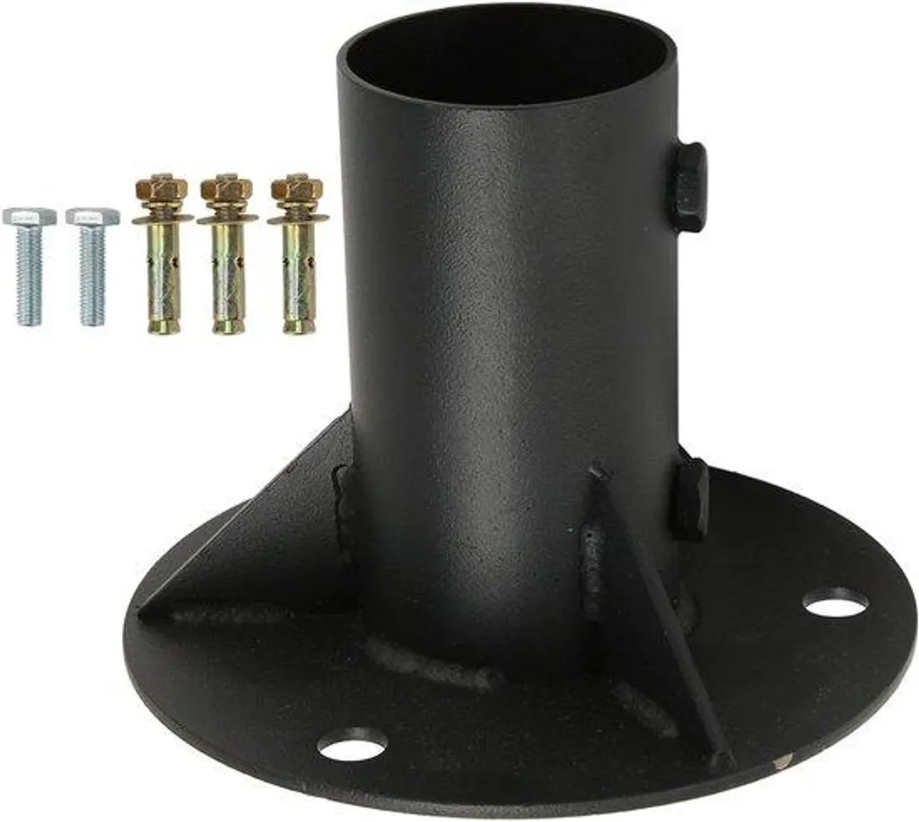 Poteau rigide pour grillage simple torsion Ø 52 mm scellement bétonné