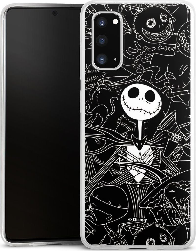 DeinDesign Slim Hülle für Samsung Galaxy S20 Silikon Case Ultra Dünn Handyhülle Disney Halloween Nightmare Before Christmas