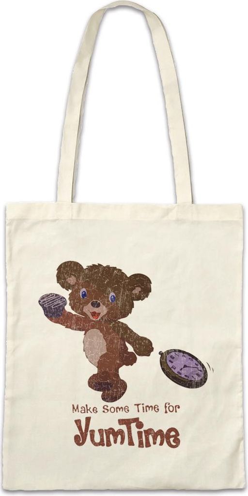 Urban Backwoods Yum Time, Stofftasche, Farbe: Beige