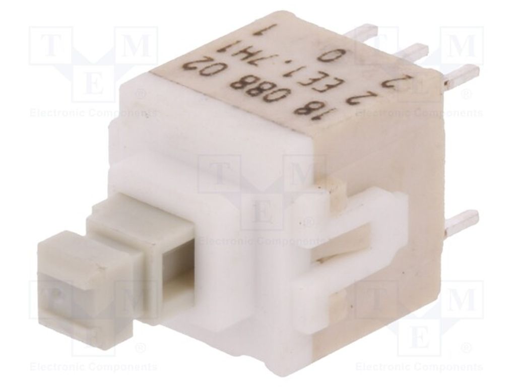 5x Schalter für Tastatur THT PVA2 EE H1 1.7N V2 Tac 0,1A/32VDC Pos: 2 weiss Fehlen