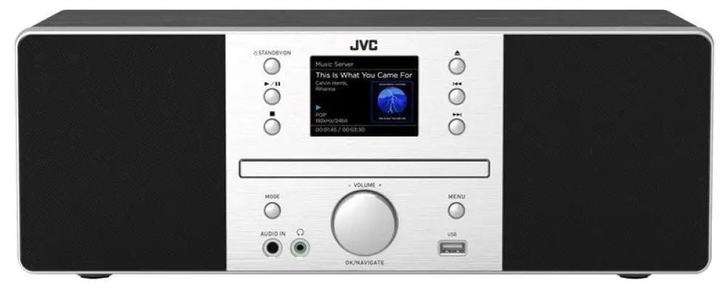 Jvc Rd-e874b Weckerradio Silber One Size / EU Plug 220V Produktbild 