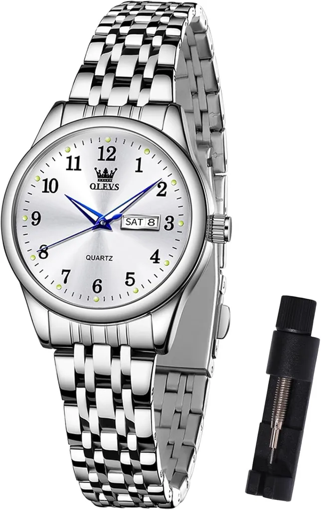 Orologio Impermeabile Donna Analogico Luminoso | Numeri Romani e Data