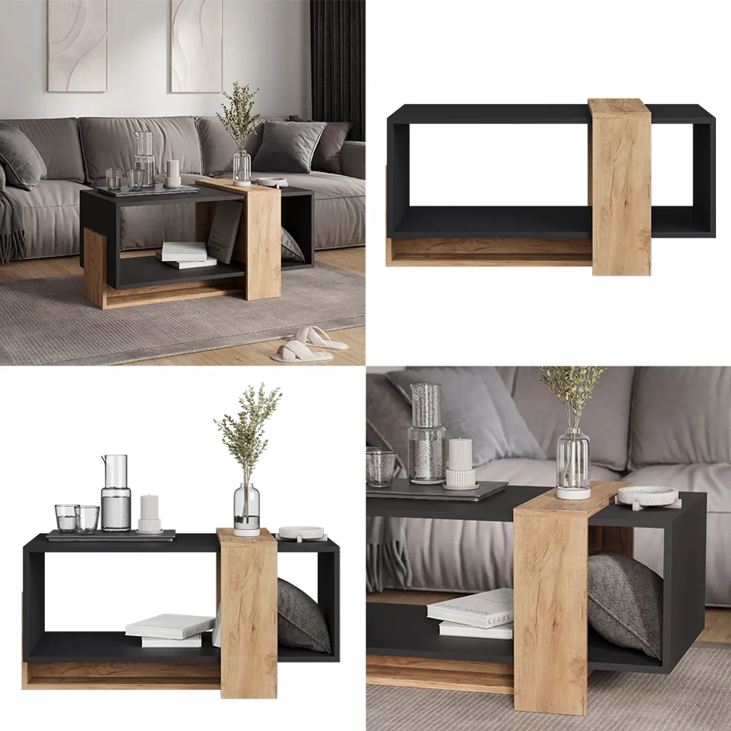 Table basse gain de place Vicco Aven facile à monter et très durable - 7