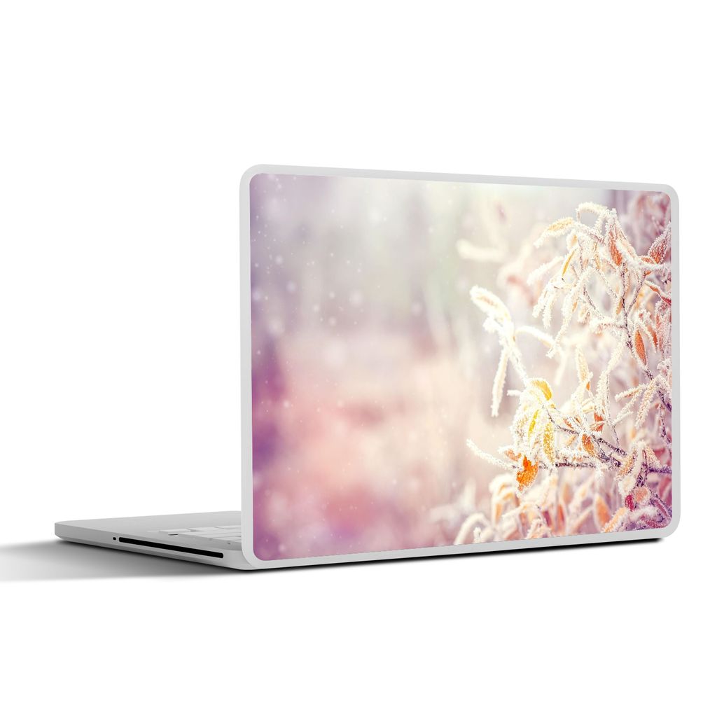 MuchoWow Laptop Aufkleber Sticker Cover Winter - Äste - Schnee - Natur 25x18 cm - Laptop-Deko