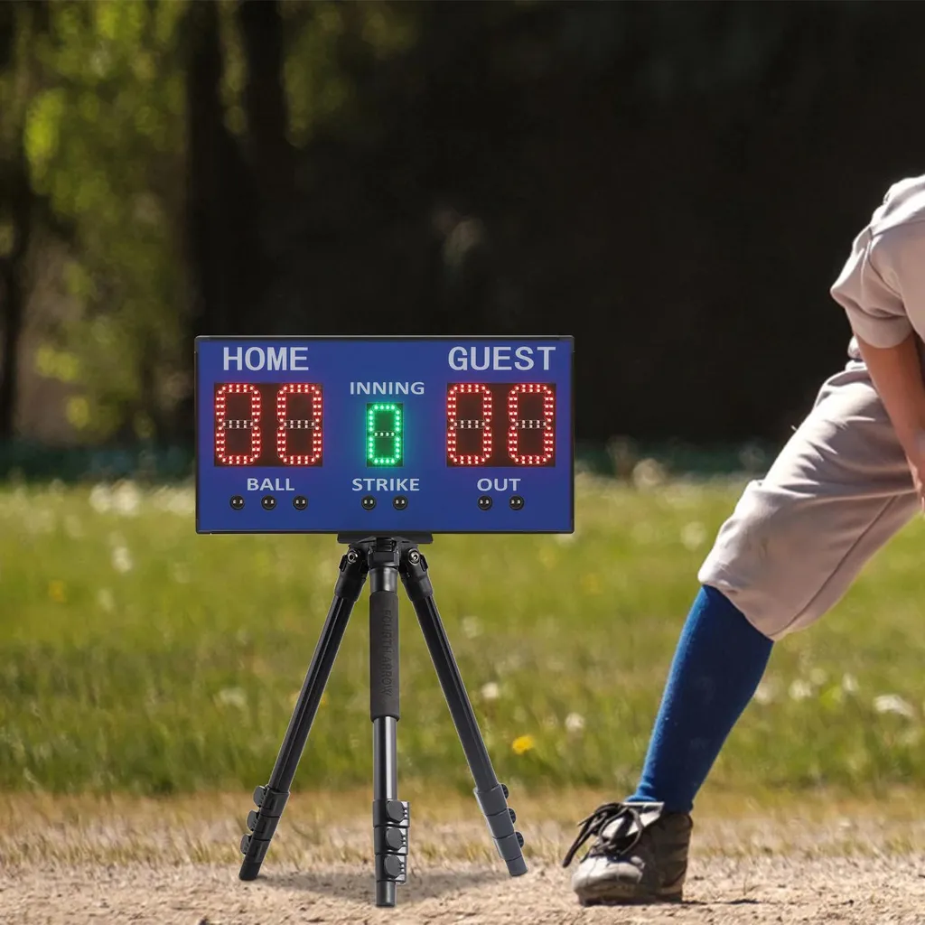Tableau d'affichage LED Baseball à 5 chiffres avec télécommande sans fil