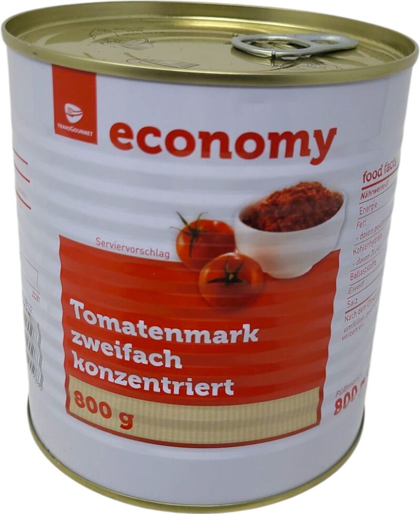 TGE Tomatenmark zweifach konzentriert 800g Konserve Vorrat Tomaten