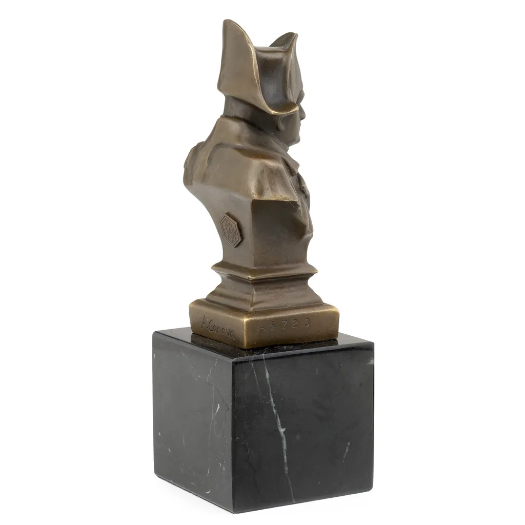 Moritz Buste Napoléon en Bronze Véritable - Statue Historique de 20 cm - 6