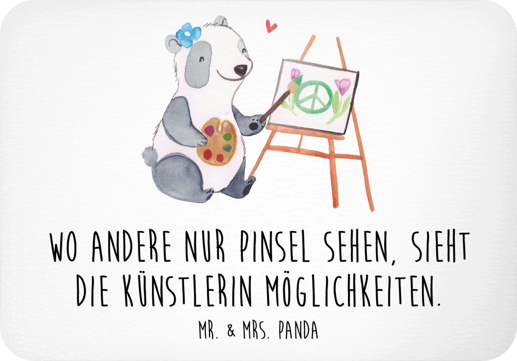 Mr. & Mrs. Panda magnet Künstlerin Visionen - Weiß - Geschenk, Kunstwerke, Perspektive, Notizhalter, Pinnwandmagnet, haftmagnet, Kühlschrankmagn...