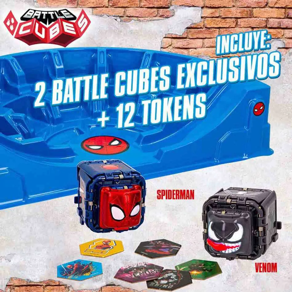 Jeu de Cubes de Combat Spiderman : Pack de Duel Interactif Marvel