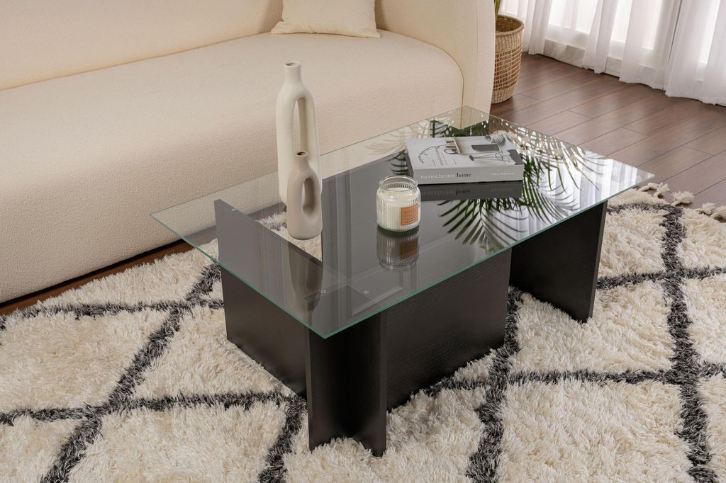 Skye Decor, Vetrino - Wood Black, Couchtisch, Holz Schwarz, Produktbild 