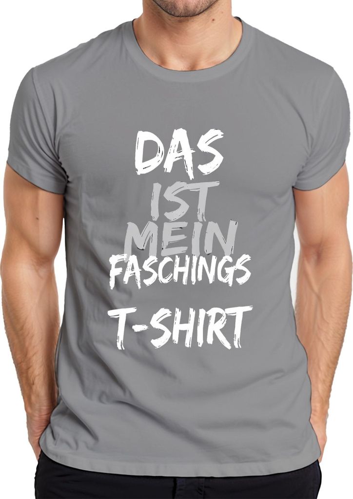 Das ist mein Faschings Karneval Kostüm lustig Geschenk Party Herren T-Shirt, Grau, 3XL
