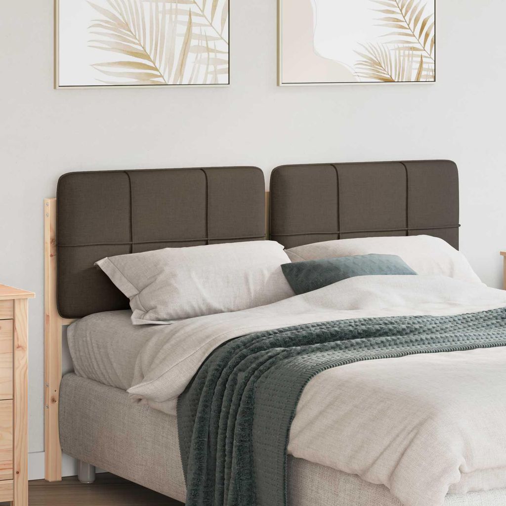 "Schlussverkauf" Gepolstertes Kopfteil 1 pc - Einfach zu reinigen - Braun und Taupe 140 cm C11068