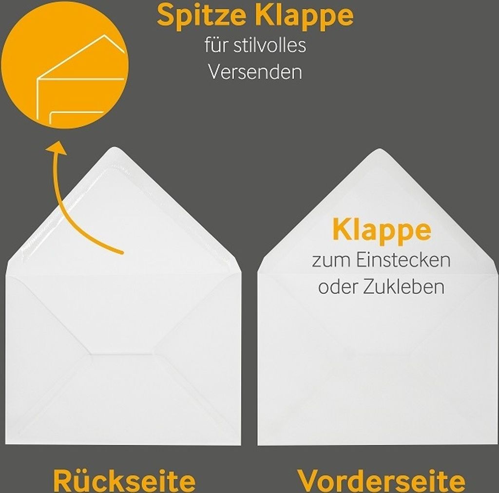 25 Transparente Briefumschläge im Format 114 x 162 (DIN C6) Produktbild 3