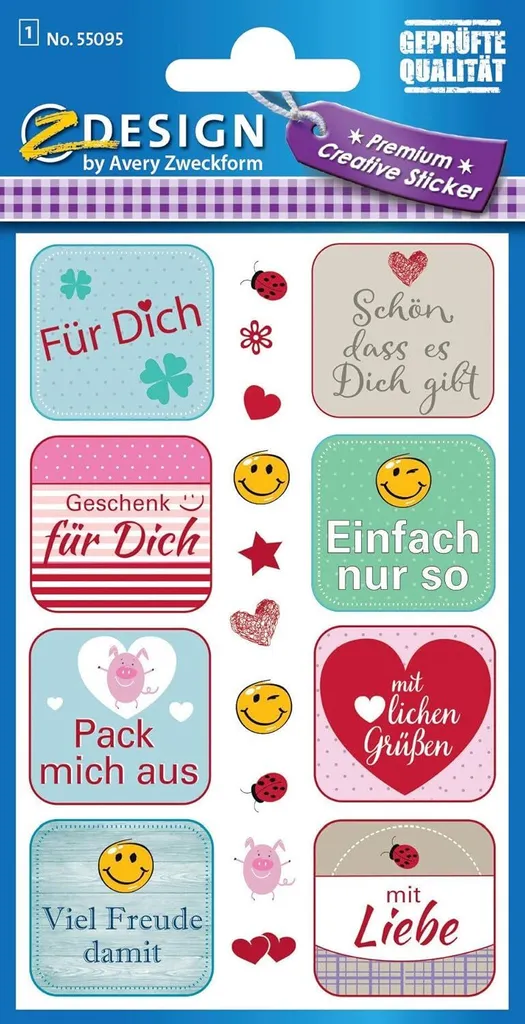 Autocollants Décoratifs Avery Zweckform 55095 Phrases Inspirantes DIY