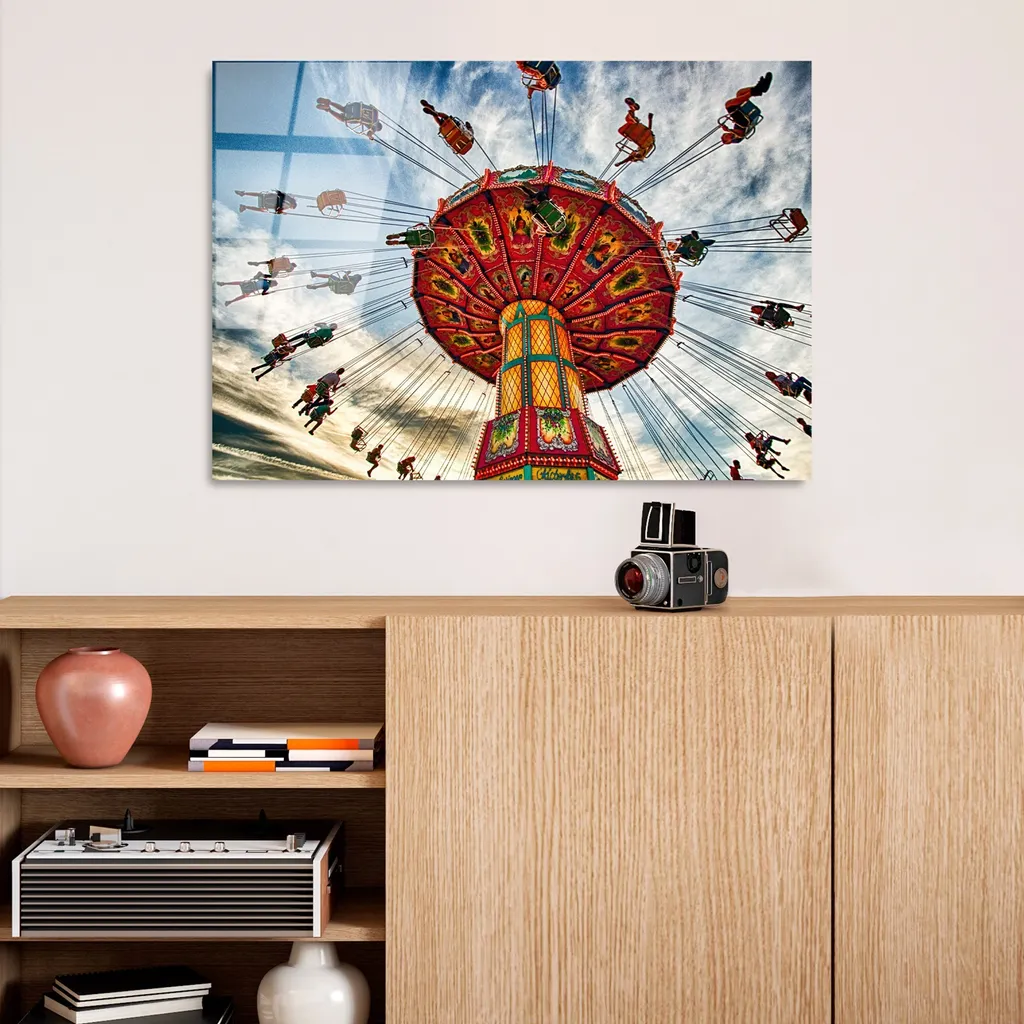 Quadro In Vetro Pixxprint – Ninfea Con Pietre Zen Al Tempio, 80x60 Cm, Made In Germany - 2