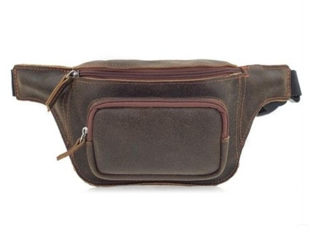 Belveder beigefarbene Vintage-Leder-Gürteltasche, elegante Bauchtasche aus Leder für Reise, Festival und Alltag, BL03
