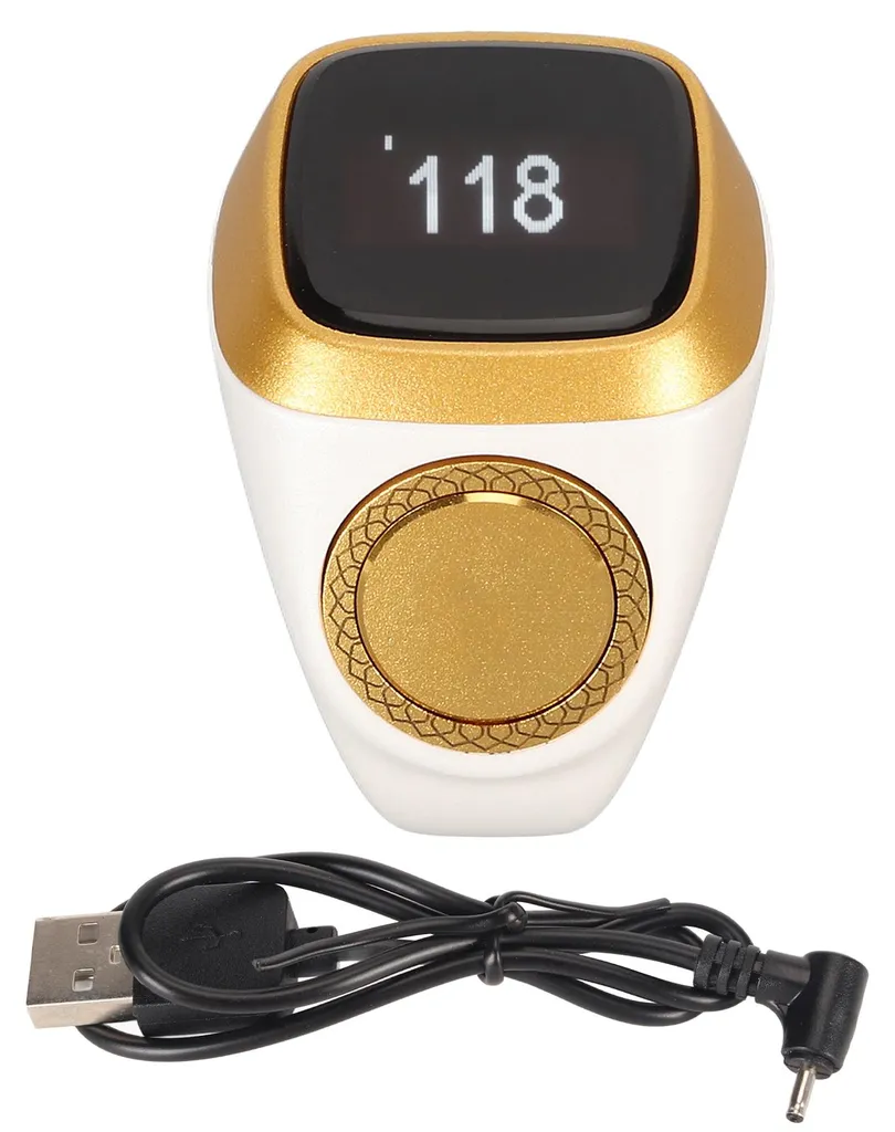 Bague de comptage numérique 18 mm avec écran OLED 0,49 pouce blanc