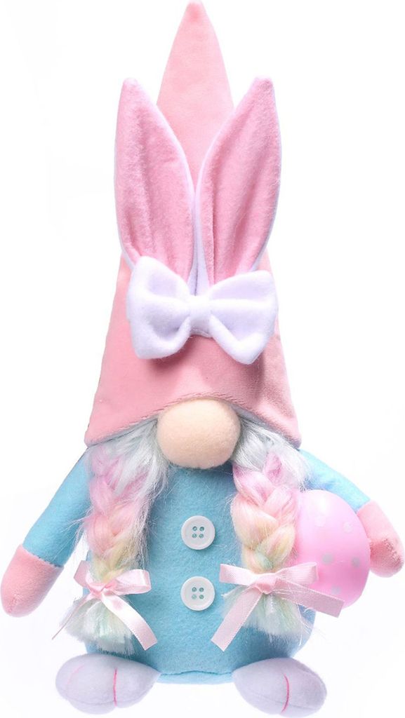 Ostern Zwerg Hase Puppe Gesichtslos Süße Farbe Karotten Schleife Nachbildung Geflochtenes Haar Weich Elastisch Voll Ausgestopft Kinder Spielzeug ...