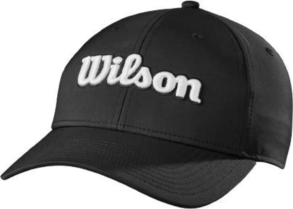 Casquette de golf noire Wilson Tour Cap réglable pour Homme et Femme