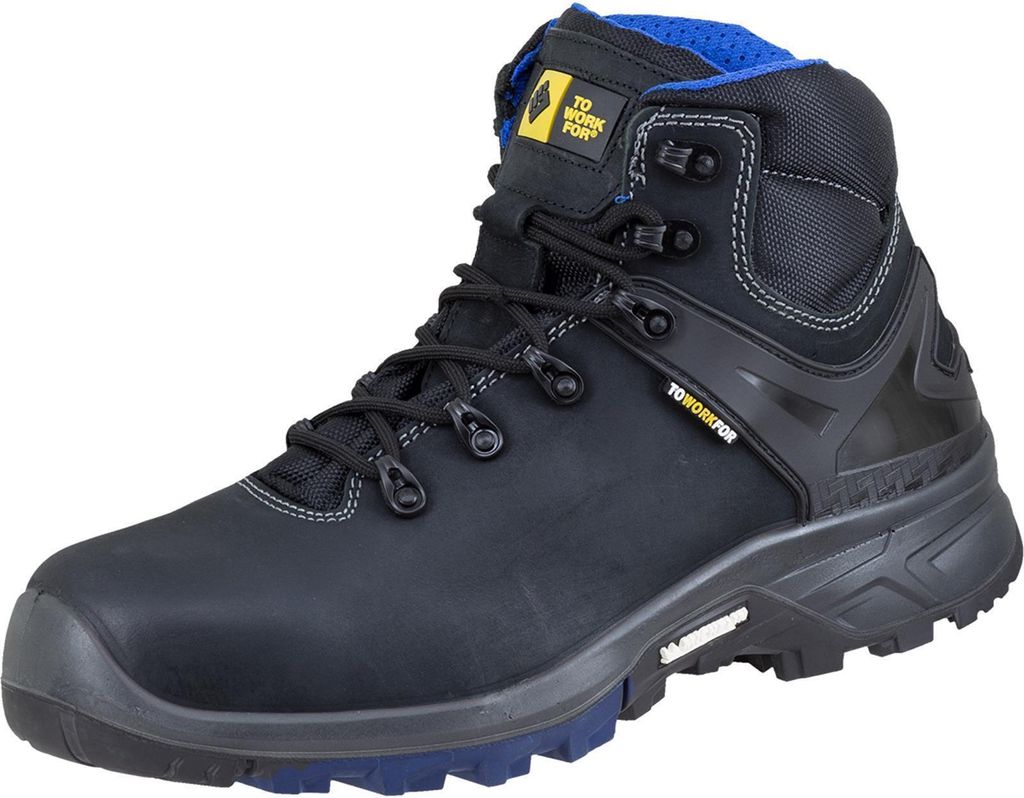 To Work For Wheels EN20345:2011 S3 Sicherheitsschuhe schwarz/blau Gr. 42