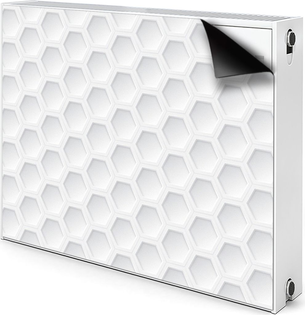 Magnet Radiator Magnet Mat Heizkörper Heizung Verkleidung Abdeckung 90x60 cm - Dreidimensionale, sechseckige