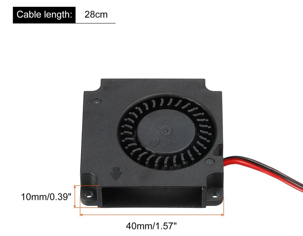 2Stk. DC Bš¹rstenloser Lš¹fter Gebl?se Kš¹hler 4010 40x40x10mm DC5V 0,15A fš¹r CPU
