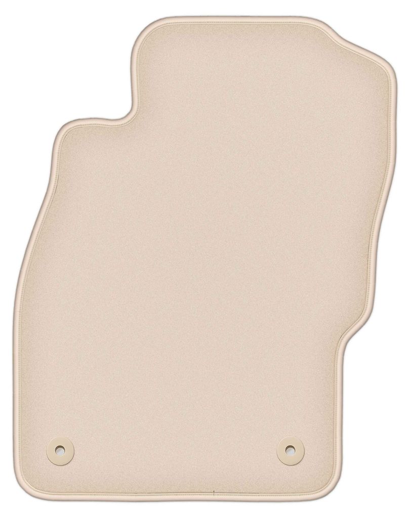 DURBAN Beige Velours-Fahrerfußmatte für Opel Adam Schrägheck (2012-)