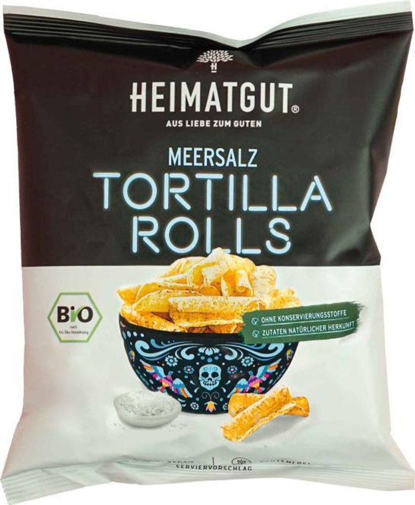 Heimatgut  Tortilla Rolls Meersalz 125g Produktbild 