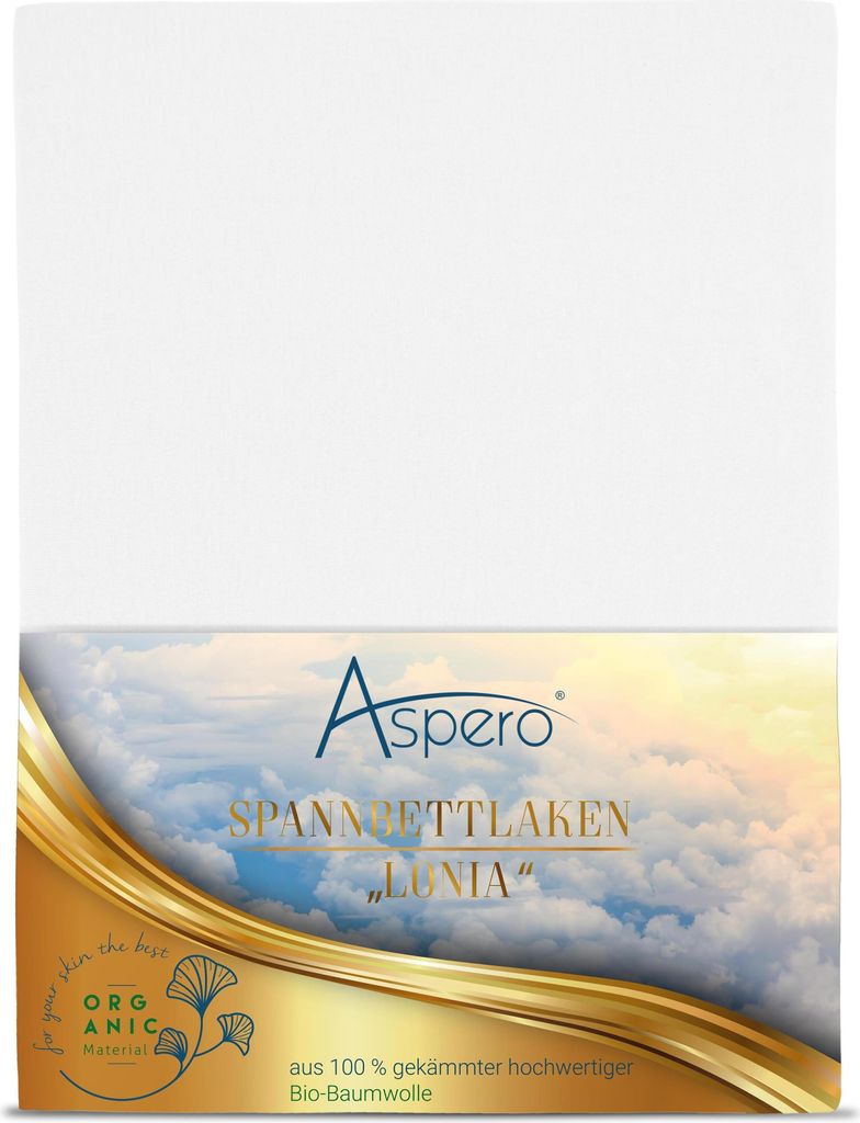 Aspero Bio-Baumwoll Spannbettlaken