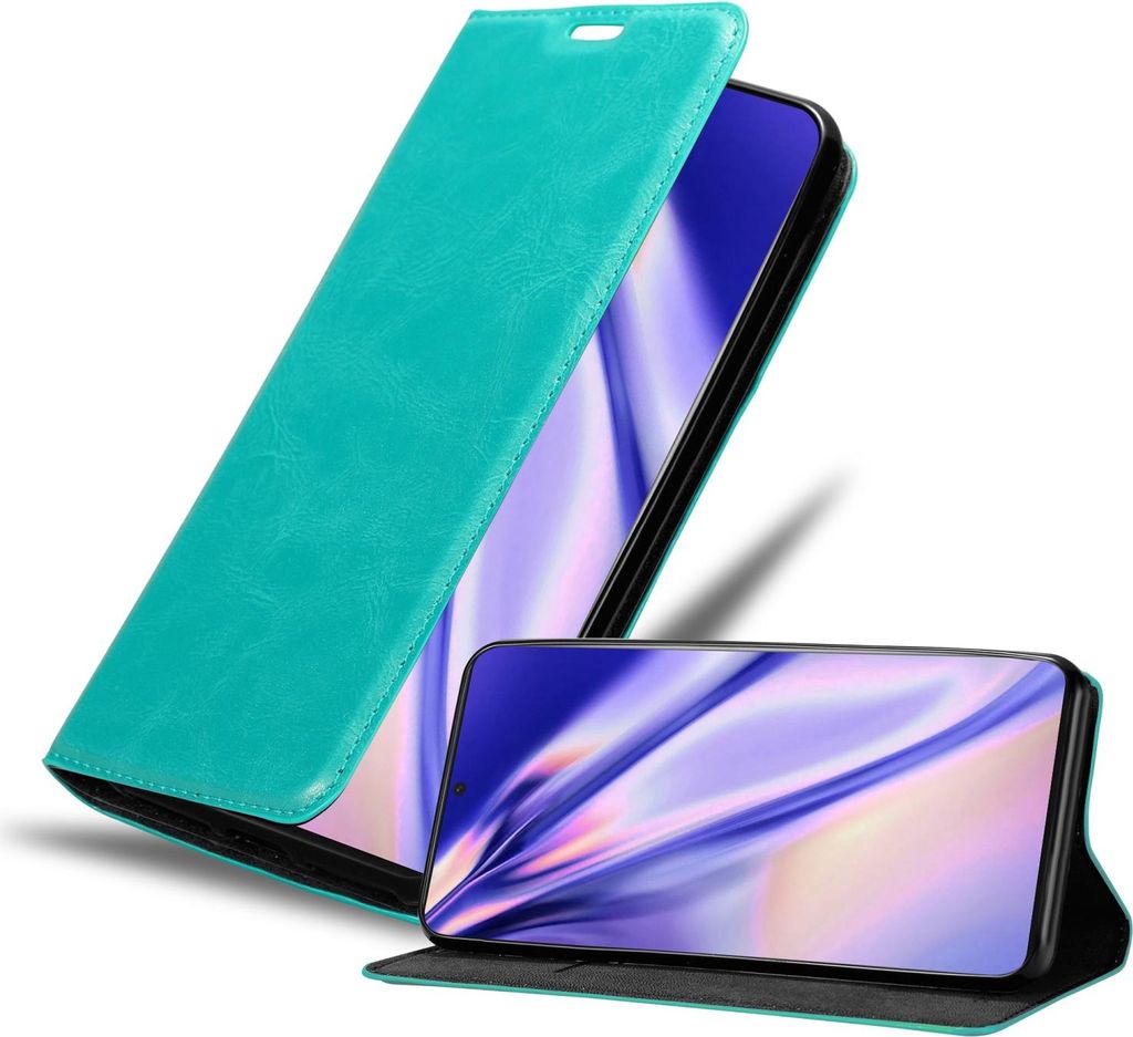 Cadorabo Hülle für Samsung Galaxy S22 ULTRA Schutz Hülle in Türkis Handyhülle Etui Case Cover Magnetverschluss
