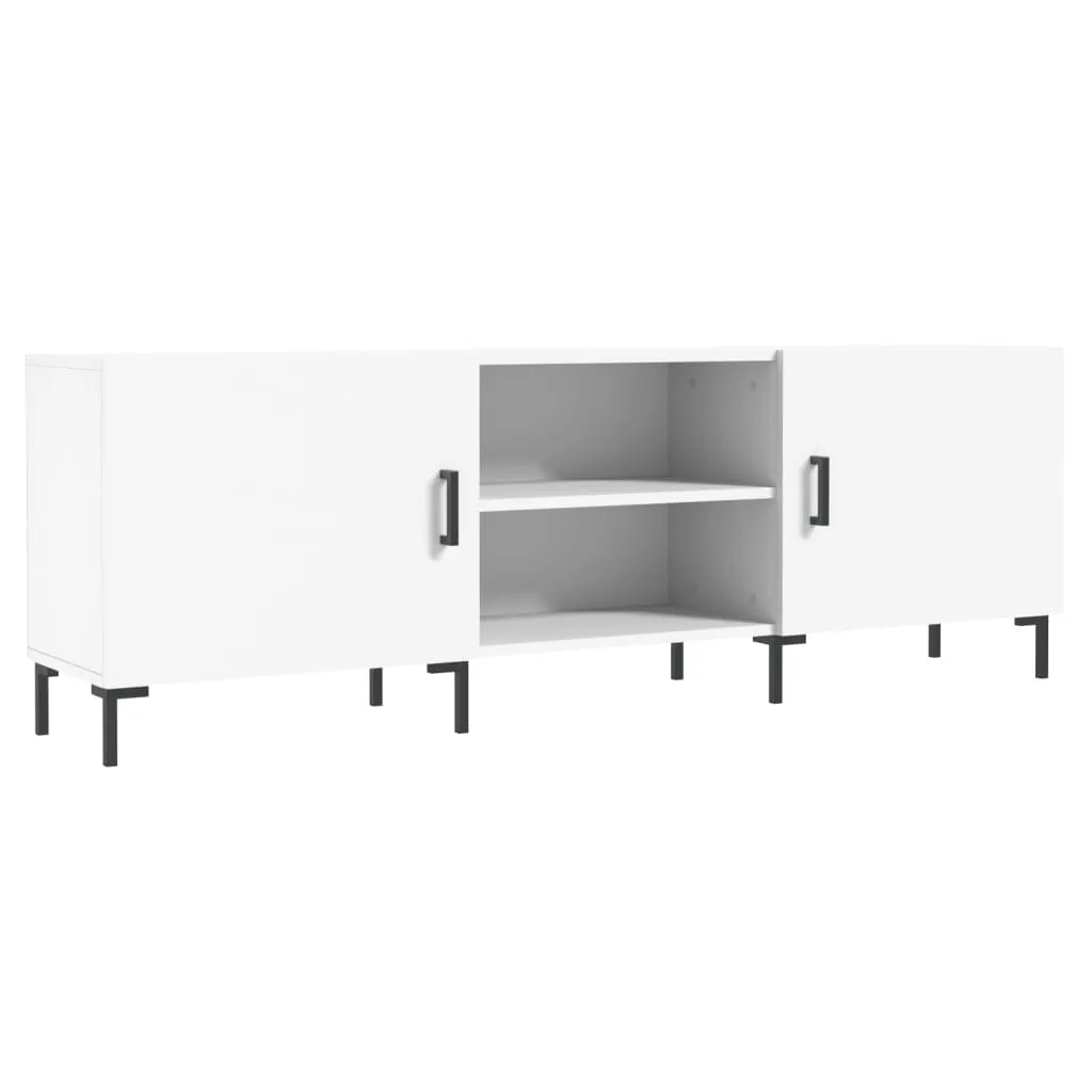 SYFAX™ Mobile Porta TV Bianco 150x30x50 cm in Legno Multistrato