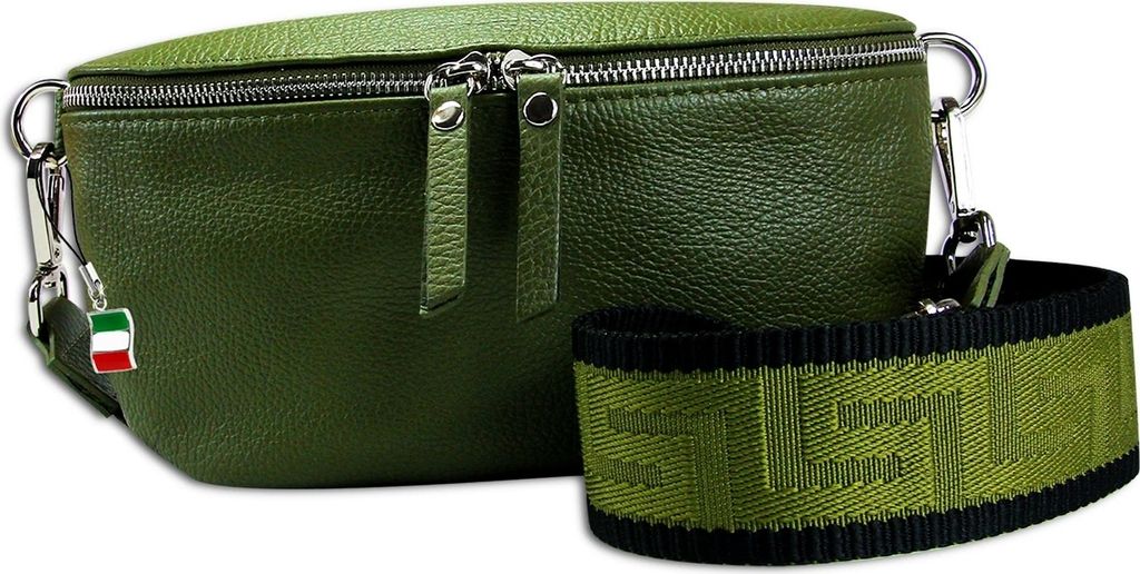 Florence Leder Tasche Gürteltasche grün mehrfarbig OTF807G